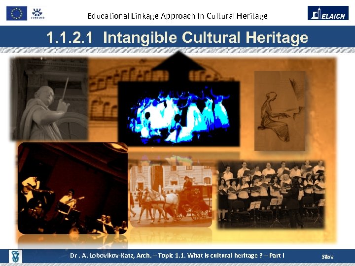 Educational Linkage Approach In Cultural Heritage 1. 1. 2. 1 Intangible Cultural Heritage Dr.