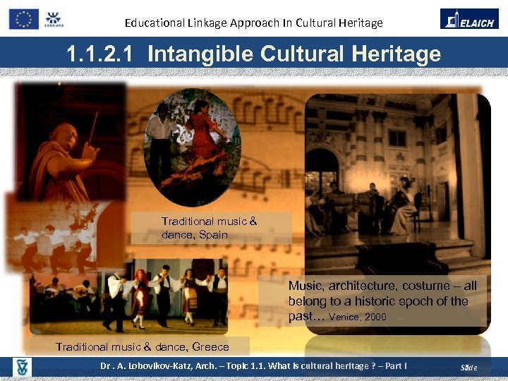 Educational Linkage Approach In Cultural Heritage 1. 1. 2. 1 Intangible Cultural Heritage Traditional