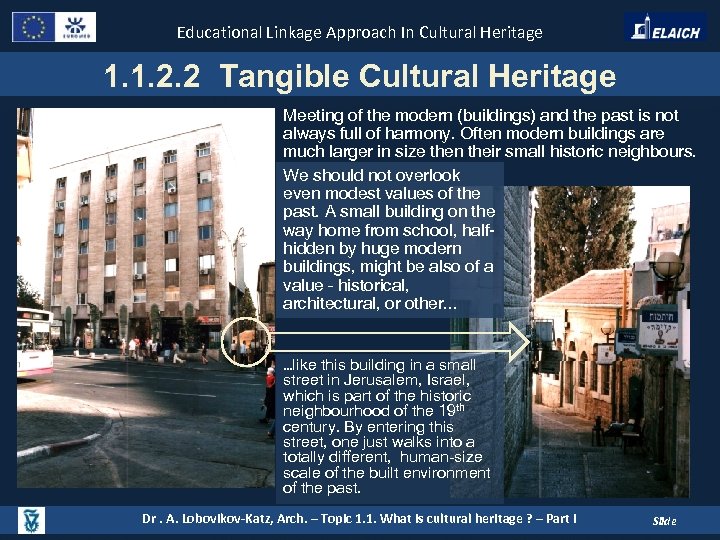 Educational Linkage Approach In Cultural Heritage 1. 1. 2. 2 Tangible Cultural Heritage Meeting