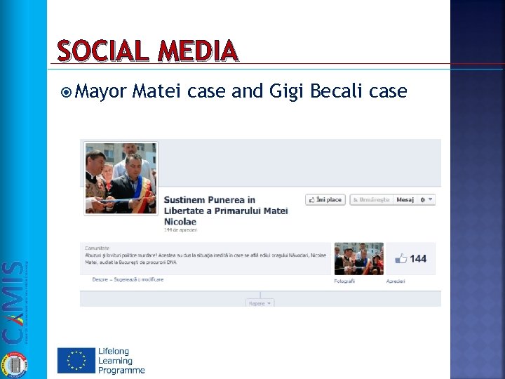 SOCIAL MEDIA Mayor Matei case and Gigi Becali case 