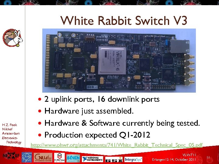 White Rabbit Switch V 3 2 uplink ports, 16 downlink ports Hardware just assembled.