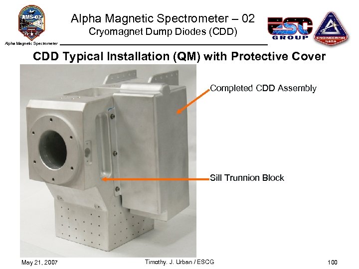 Alpha Magnetic Spectrometer – 02 Cryomagnet Dump Diodes (CDD) Alpha Magnetic Spectrometer CDD Typical