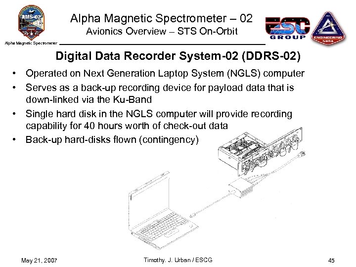 Alpha Magnetic Spectrometer – 02 Avionics Overview – STS On-Orbit Alpha Magnetic Spectrometer Digital