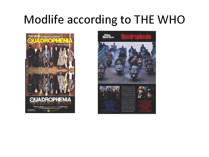 Modlife according to THE WHO 