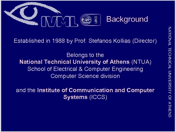 Background Belongs to the National Technical University of Athens (NTUA) School of Electrical &