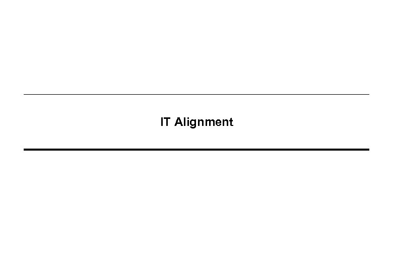 IT Alignment 