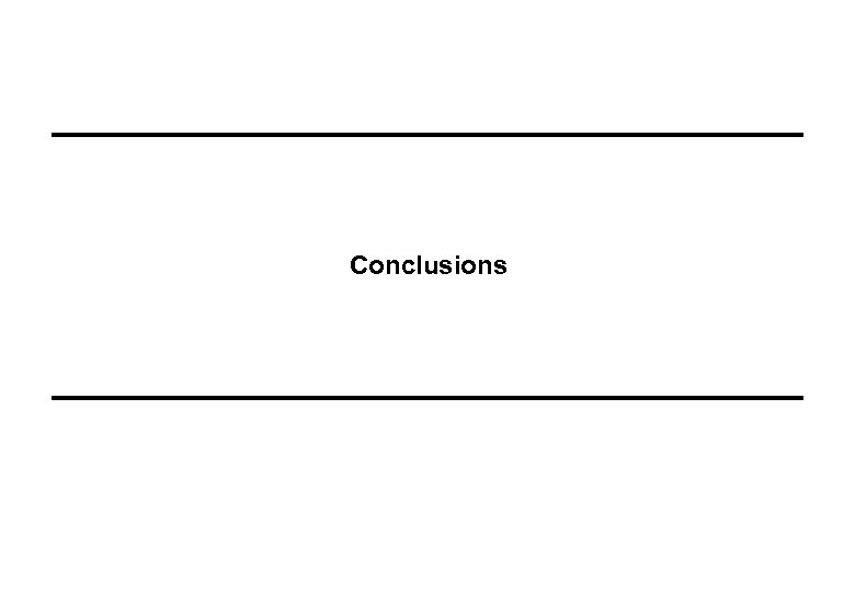 Conclusions 