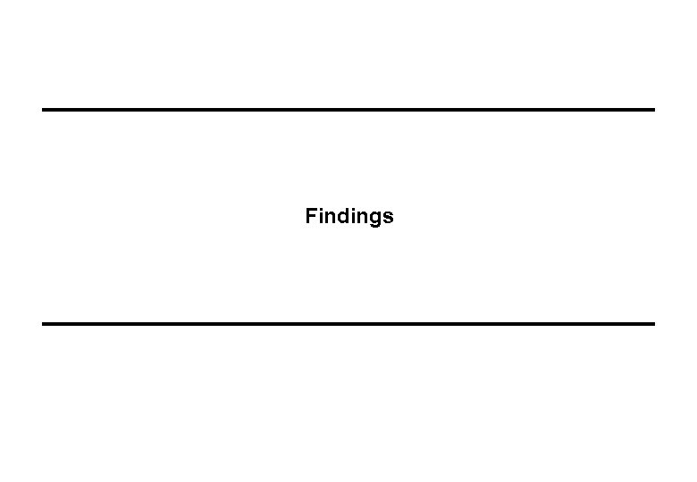 Findings 