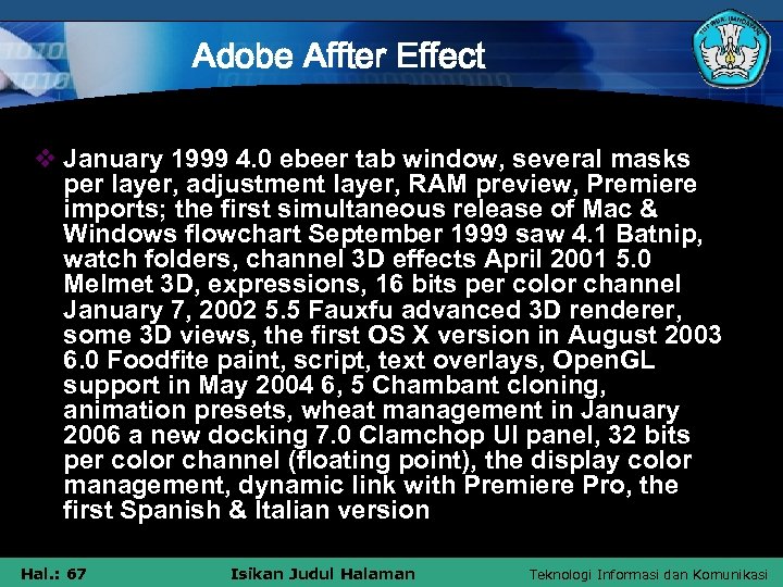 Adobe Affter Effect v January 1999 4. 0 ebeer tab window, several masks per