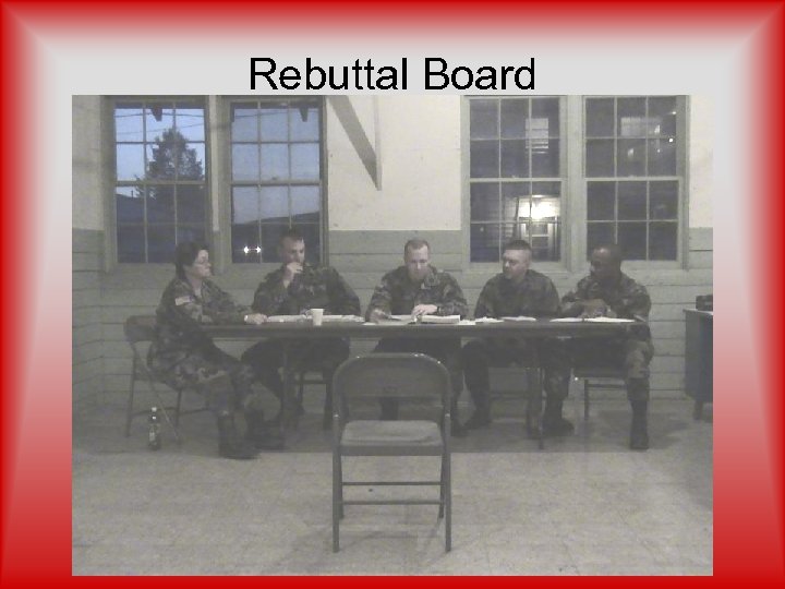 Rebuttal Board 