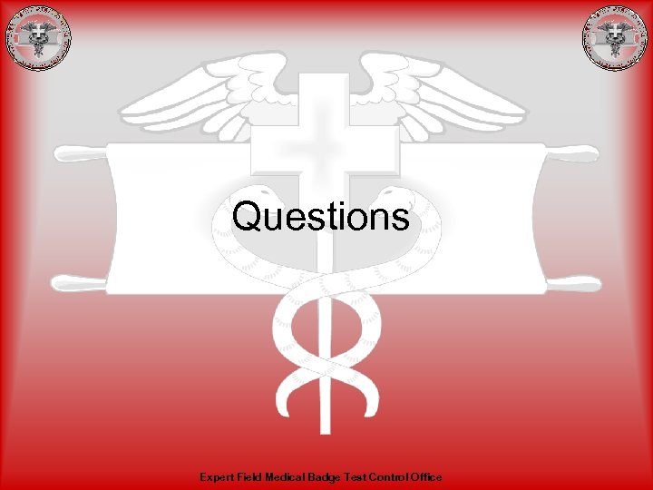 Questions Expert Field Medical Badge Test Control Office 