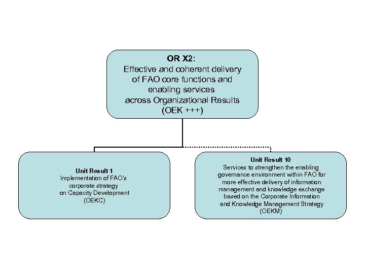 OR X 2: Effective and coherent delivery of FAO core functions and enabling services