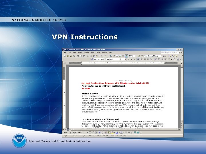 VPN Instructions 