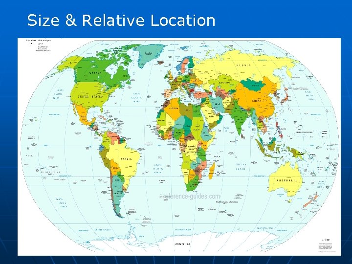 Size & Relative Location 
