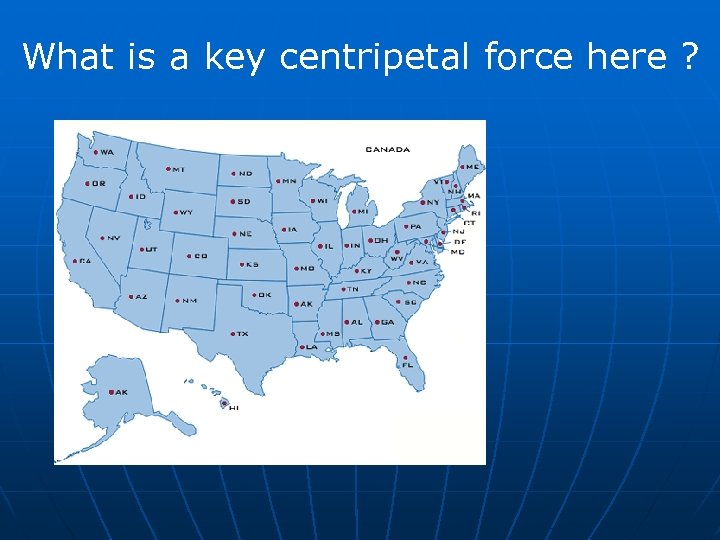 What is a key centripetal force here ? 