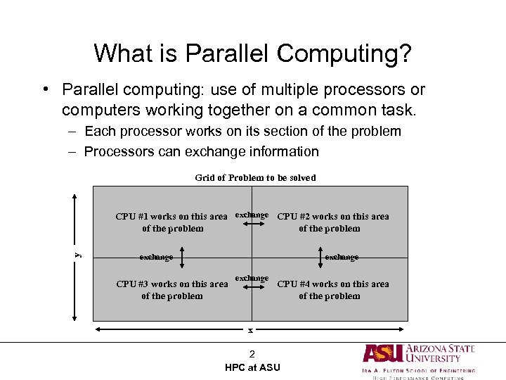 What is Parallel Computing? • Parallel computing: use of multiple processors or computers working