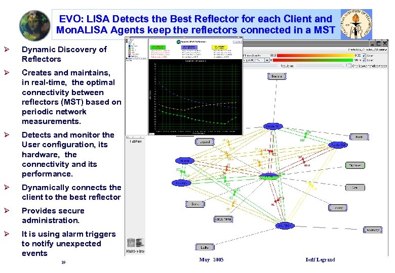 EVO: LISA Detects the Best Reflector for each Client and Mon. ALISA Agents keep