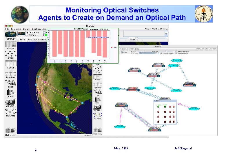Monitoring Optical Switches Agents to Create on Demand an Optical Path 21 May 2005