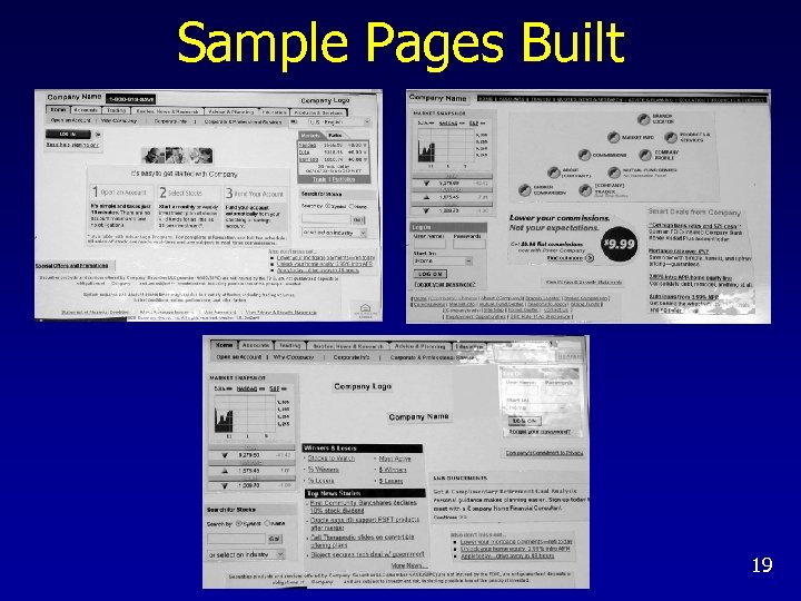 Sample Pages Built 19 