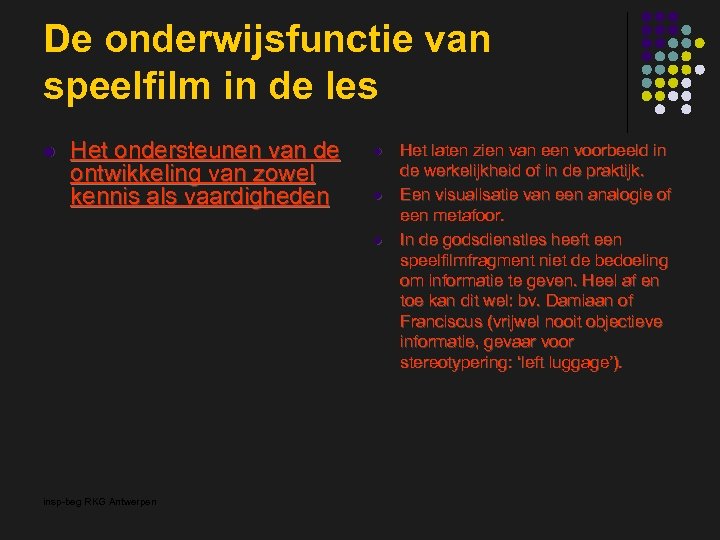 De onderwijsfunctie van speelfilm in de les l Het ondersteunen van de ontwikkeling van