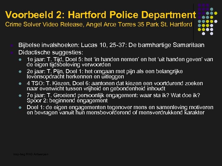 Voorbeeld 2: Hartford Police Department Crime Solver Video Release, Angel Arce Torres 35 Park