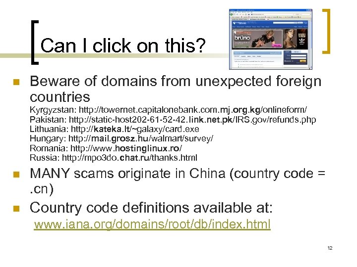 Can I click on this? n Beware of domains from unexpected foreign countries Kyrgyzstan:
