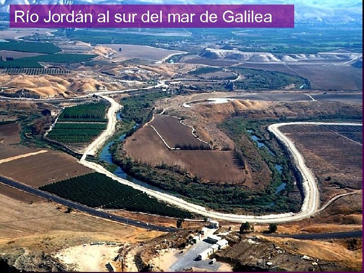 Río Jordán al sur del mar de Galilea 