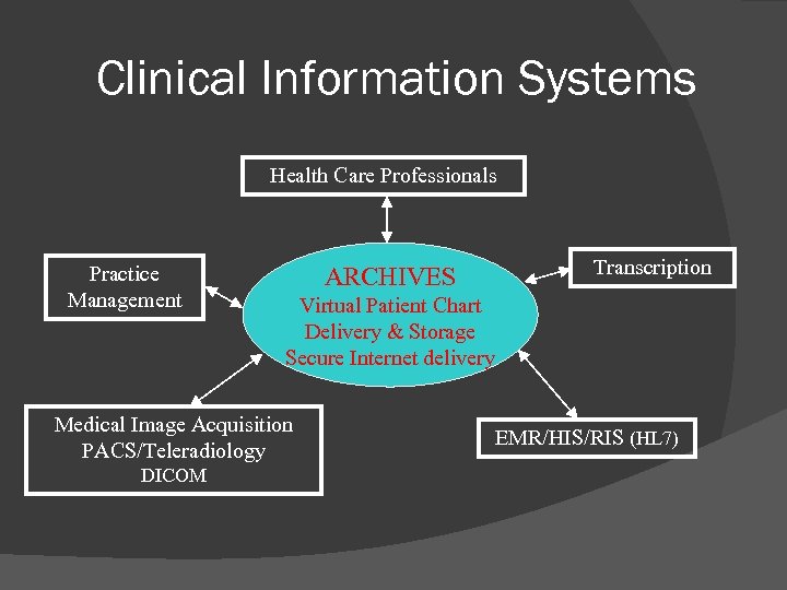 Clinical Information Systems Health Care Professionals Practice Management ARCHIVES Virtual Patient Chart Delivery &