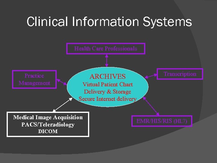 Clinical Information Systems Health Care Professionals Practice Management ARCHIVES Virtual Patient Chart Delivery &