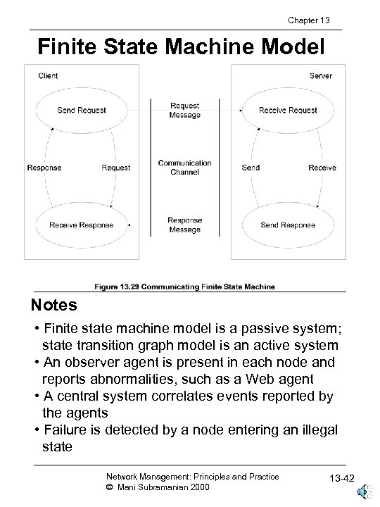 Chapter 13 Finite State Machine Model Notes • Finite state machine model is a