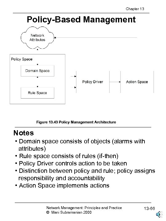 Chapter 13 Policy-Based Management Notes • Domain space consists of objects (alarms with attributes)