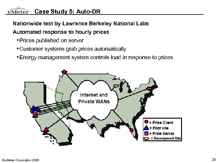 Case Study 5: Auto-DR Nationwide test by Lawrence Berkeley National Labs Automated response to