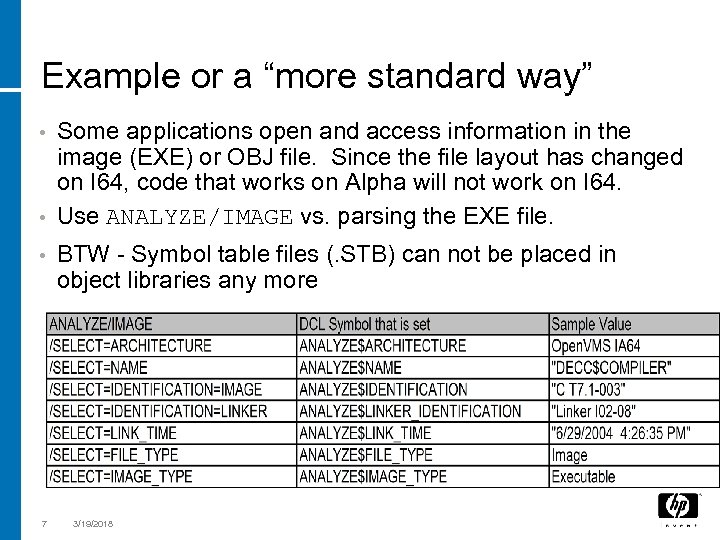 Example or a “more standard way” Some applications open and access information in the