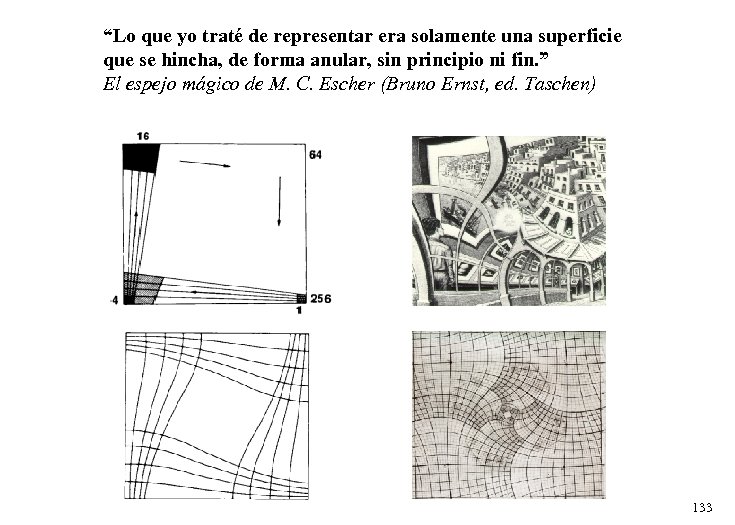 “Lo que yo traté de representar era solamente una superficie que se hincha, de