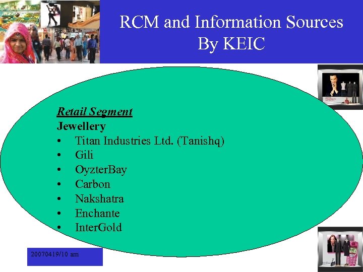 RCM and Information Sources By KEIC Retail Segment Jewellery • Titan Industries Ltd. (Tanishq)