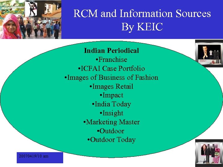 RCM and Information Sources By KEIC Indian Periodical • Franchise • ICFAI Case Portfolio