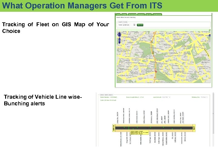 What Operation Managers Get From ITS Tracking of Fleet on GIS Map of Your