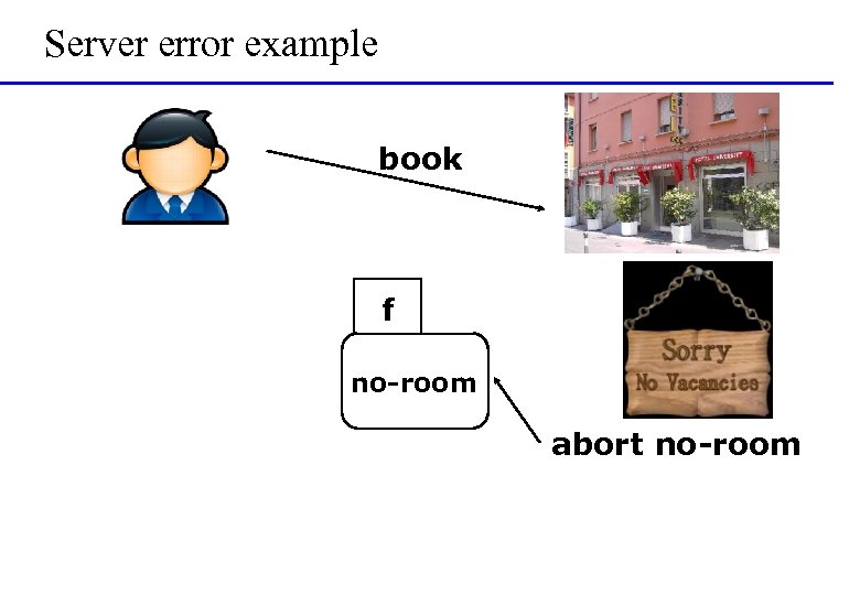 Server error example book f no-room abort no-room 