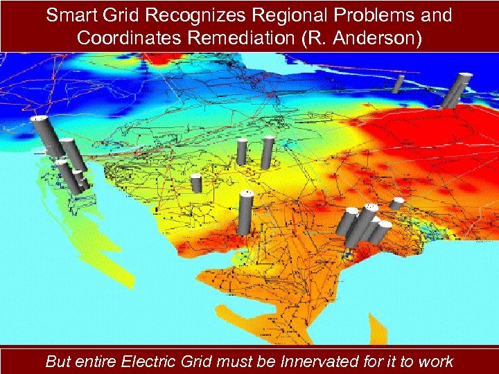 Smart Grid Recognizes Regional Problems and Coordinates Remediation (R. Anderson) But entire Electric Grid