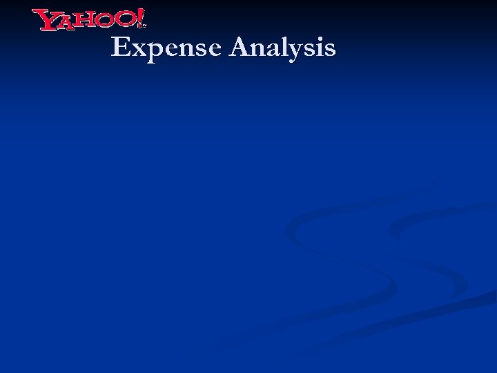 Expense Analysis 