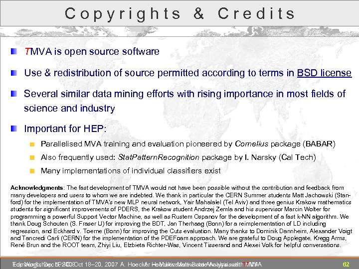 C o p y r i g h t s & C r e