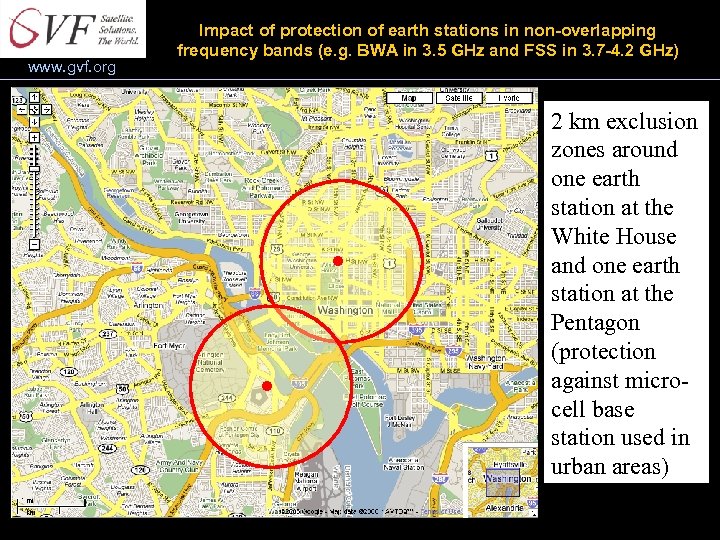 www. gvf. org Impact of protection of earth stations in non-overlapping frequency bands (e.