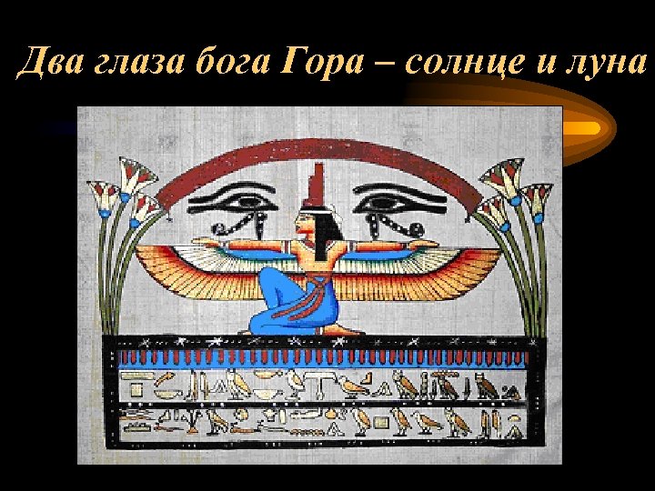 Два глаза бога Гора – солнце и луна 