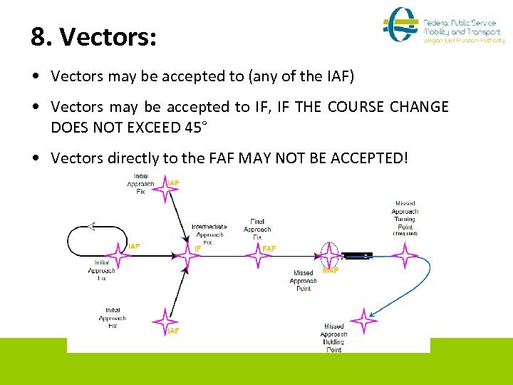 8. Vectors: • Vectors may be accepted to (any of the IAF) • Vectors