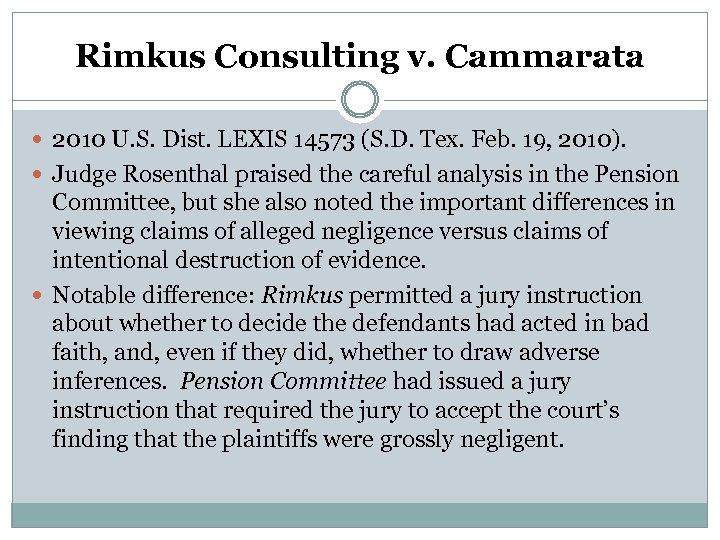 Rimkus Consulting v. Cammarata 2010 U. S. Dist. LEXIS 14573 (S. D. Tex. Feb.