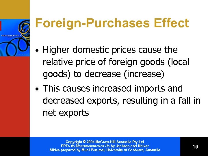 Foreign-Purchases Effect • Higher domestic prices cause the relative price of foreign goods (local