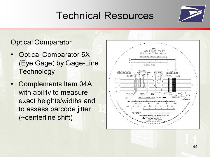 Technical Resources Optical Comparator • Optical Comparator 6 X (Eye Gage) by Gage-Line Technology