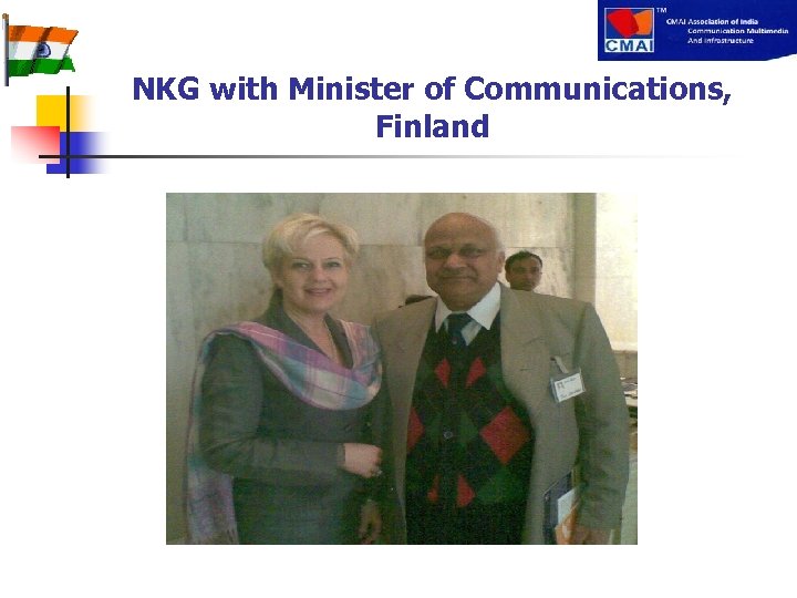 NKG with Minister of Communications, Finland 