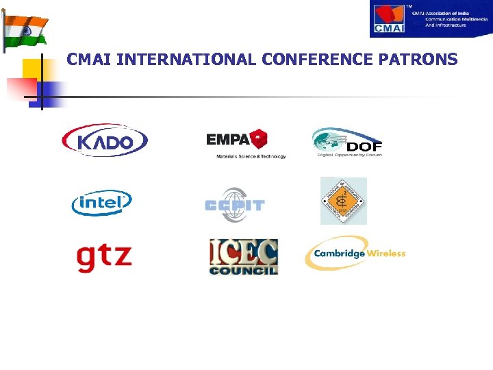 CMAI INTERNATIONAL CONFERENCE PATRONS 