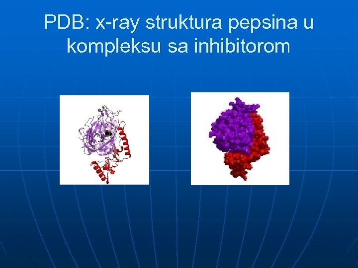 PDB: x-ray struktura pepsina u kompleksu sa inhibitorom 